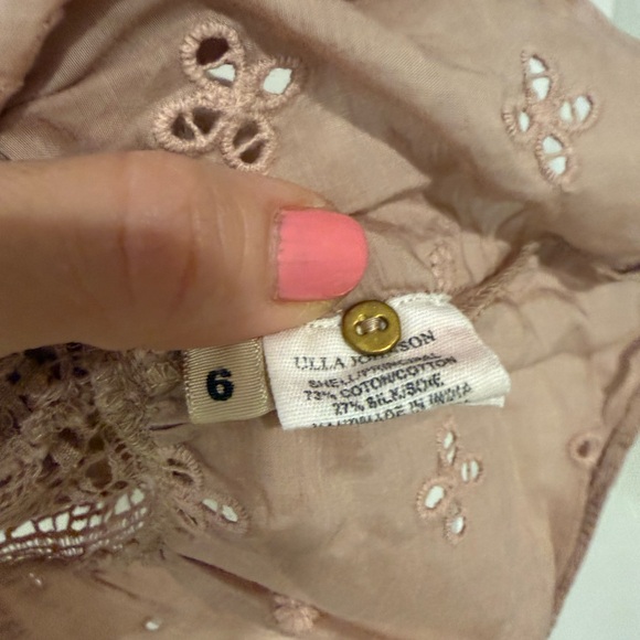 Ulla Johnson Blush Eyelet Blouse - Picture 3 of 4